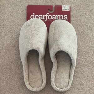 NWT Dearfoams clog slippers